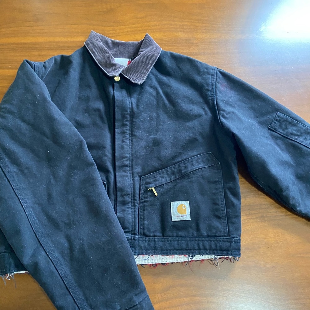 Vintage Carhartt Jacket with Corduroy Collar